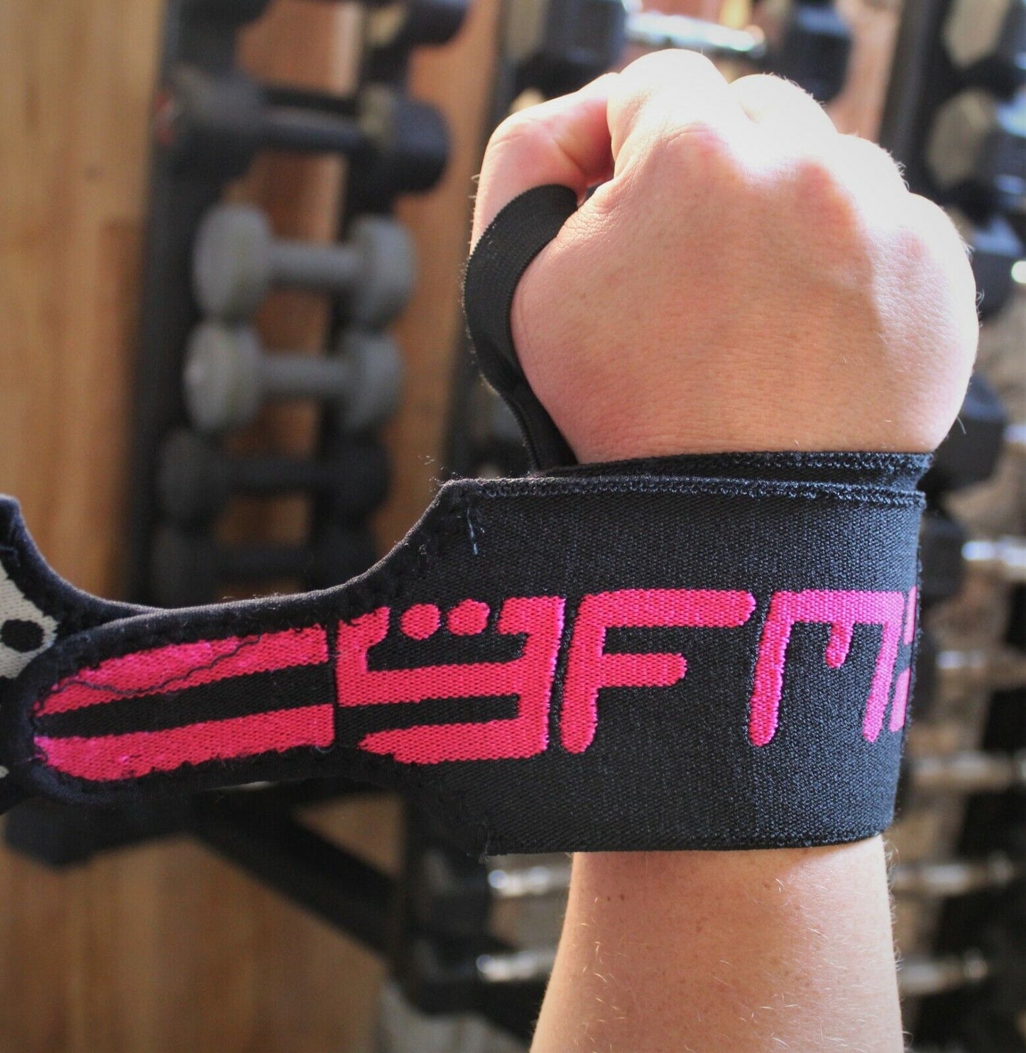 Wrist Wraps Padded Weight Lifting Training Gym Straps Support Grip Gloves GFM